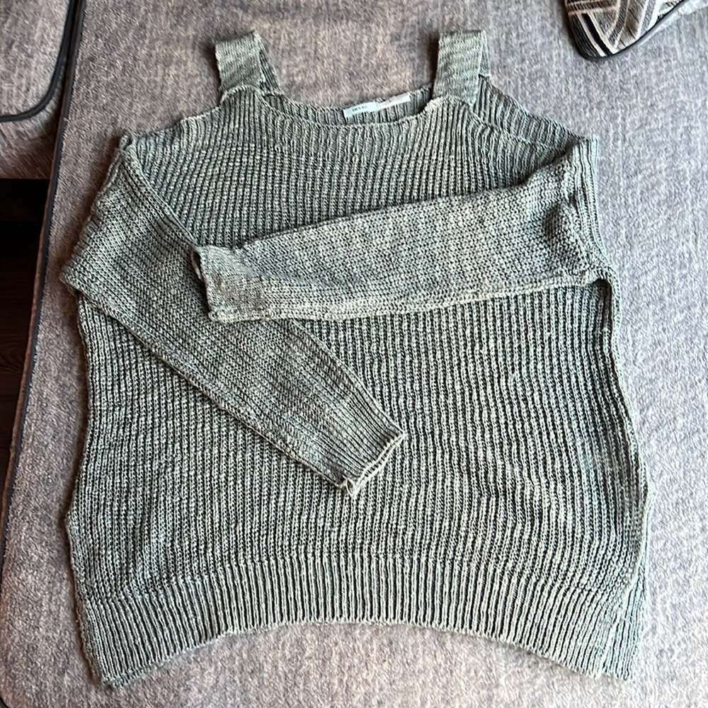 Cold shoulder sweater size small